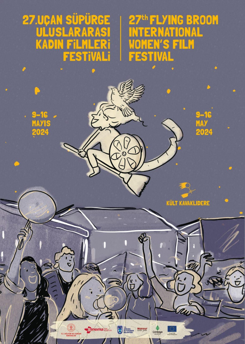Uçan Süpürge Uluslararası Kadın Filmleri Festivali afişi ve etkinliği