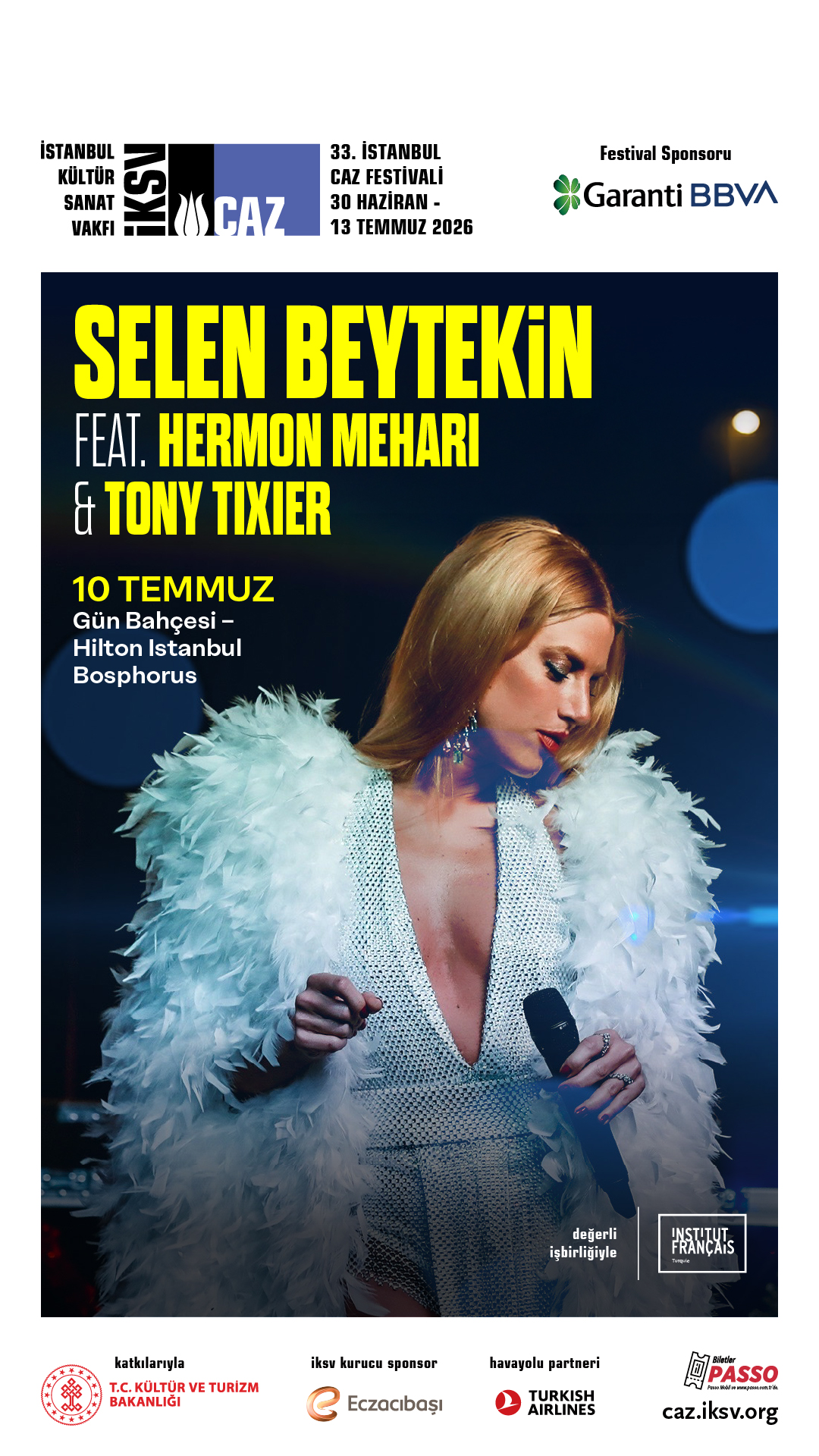 33. İstanbul Caz Festivali Selen Beytekin konser afişi